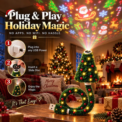 💯 Last day 50% OFF - 🎄Magical Christmas Tree USB Projector Light