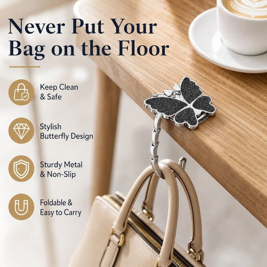 Butterfly Glitter Handbag Hanger