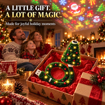 💯 Last day 50% OFF - 🎄Magical Christmas Tree USB Projector Light