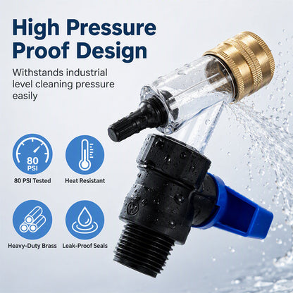 Universal Water Heater Cleaning Kit – Chemical-Free Sediment Remover with Rubber Gaskets