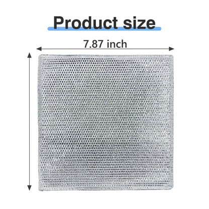 10 Counts Non Scratch Wire Dishcloth Multipurpose Wire Dishwashing Rag Metal Scrubbers for for Wet and Dry Cleaning, 2-Layer Kitchen Cleaning Cloth Cleaning Tool