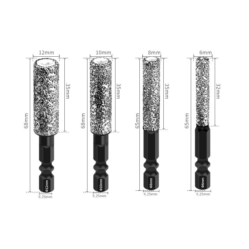 Dry Diamond Drill Bit Set