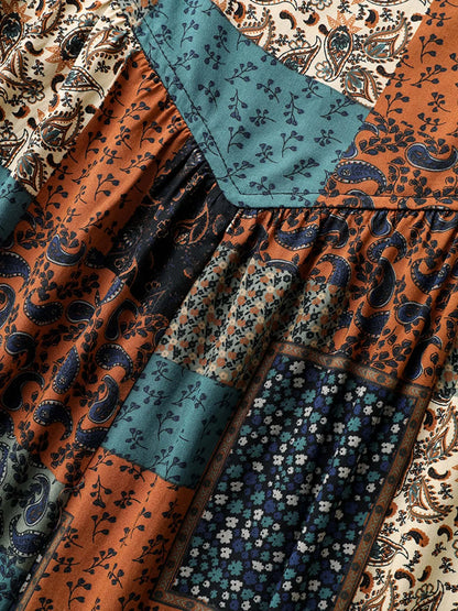 Plus Size Strapless Rayon Jumpsuit, Boho Multicolor Paisley Print Pocketed Maxi,Curvy Clothing for Women, Strapless Denim Jumpsuit, Casual Fitted Jumpsuit