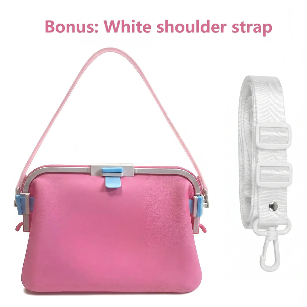 Women's Beach Tote | Silicone Pool Fashion Gym Bag | Silky PA66 nylon , Foldable , Waterproof , Sandproof , Heat-Resistant , Three-Buckle Design