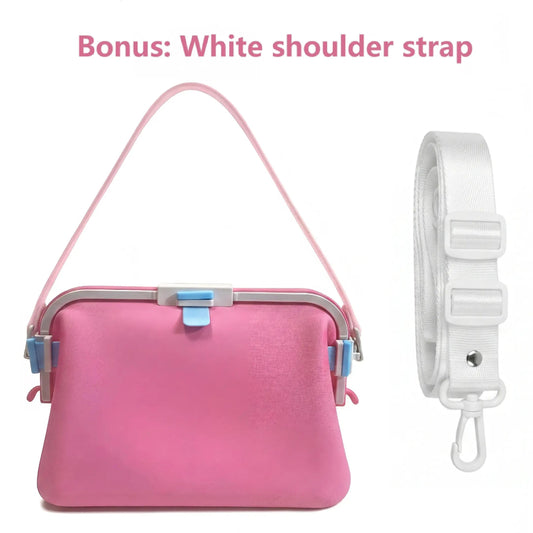 Women's Beach Tote | Silicone Pool Fashion Gym Bag | Silky PA66 nylon , Foldable , Waterproof , Sandproof , Heat-Resistant , Three-Buckle Design