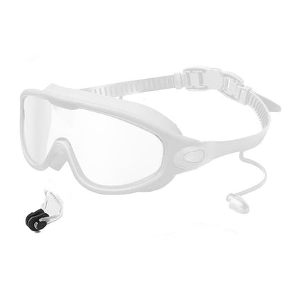 Swim Goggles - Wide View Anti-Fog & UV, No Leaking Swim Glasses for Men, Women, Kids Swimming