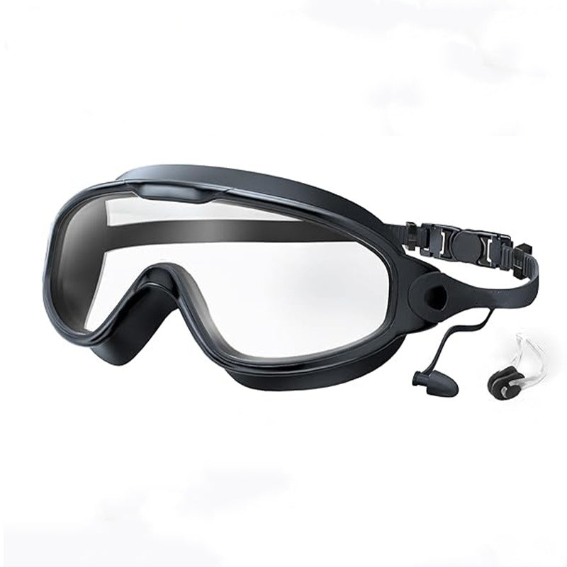 Swim Goggles - Wide View Anti-Fog & UV, No Leaking Swim Glasses for Men, Women, Kids Swimming