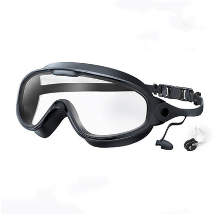 Swim Goggles - Wide View Anti-Fog & UV, No Leaking Swim Glasses for Men, Women, Kids Swimming