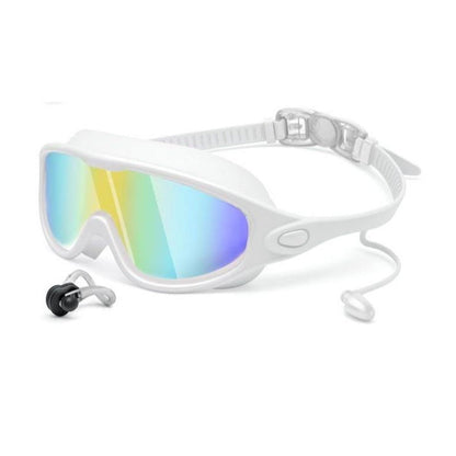 Swim Goggles - Wide View Anti-Fog & UV, No Leaking Swim Glasses for Men, Women, Kids Swimming